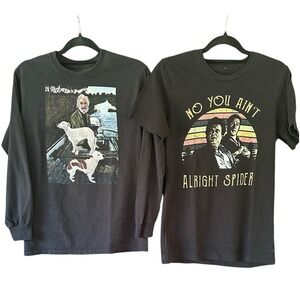 Goodfellas 2 Small Black Cotton T-Shirts Pesci De Niro Mafia Movies Pop Culture‎